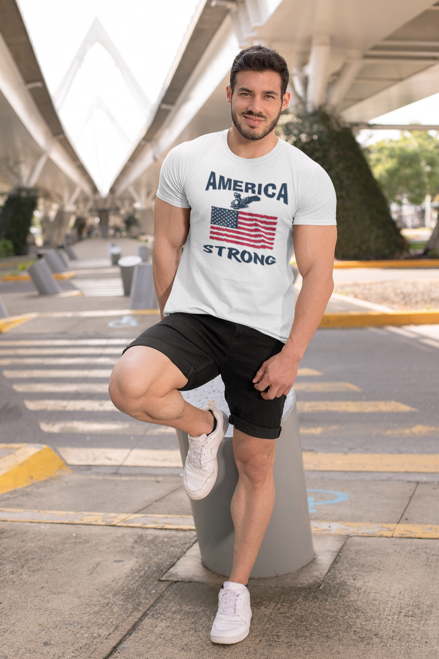 "America Strong T-Shirt – Patriotic Disaster Relief Tee - 100% Profits to Disaster Relief