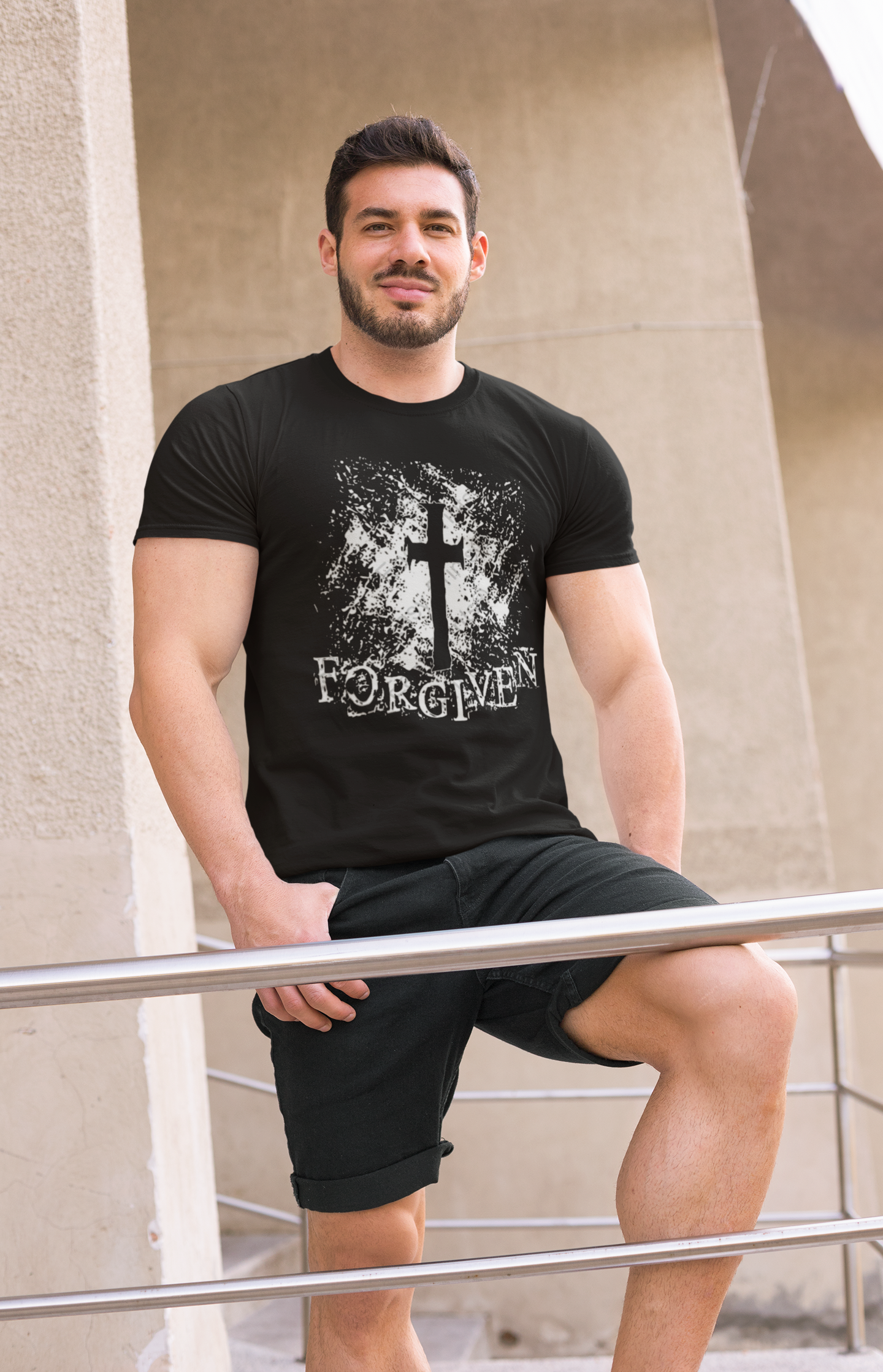 "Forgiven" Christian T-Shirt - Bold Faith Tee for Men & Women